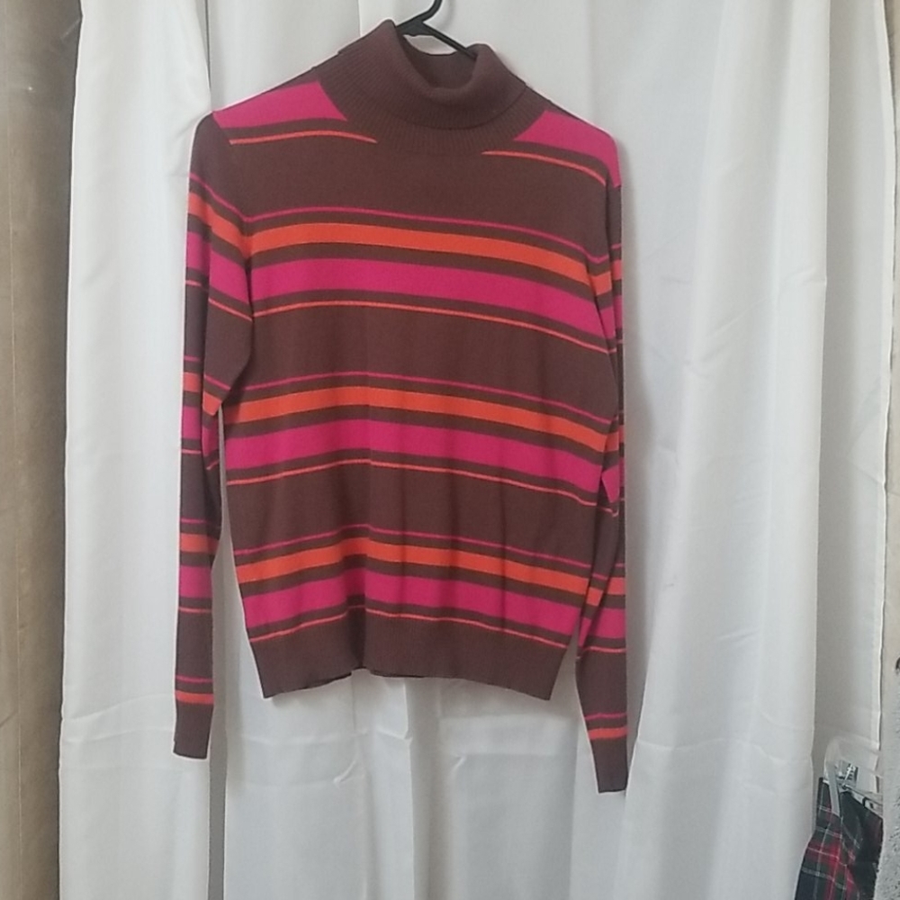 Lilly Pulitzer Turtle Necked Striped Knit Top